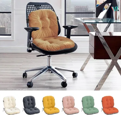 Obrázek produktu pro Sada dvou polštářů na židle, rozměry 42 x 85 cm, odnímatelný potah, vhodné pro použití v interiéru i exteriéru