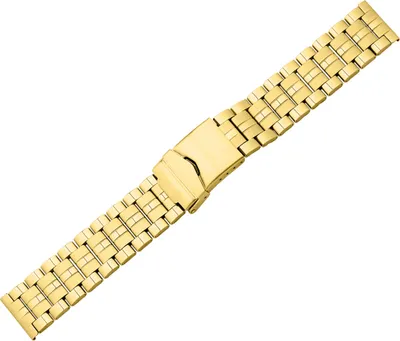 Produktbild von Minott > Uhrenarmband gelbgoldfarben > Edelstahl glänzend/matt, Stegbreite:22mm