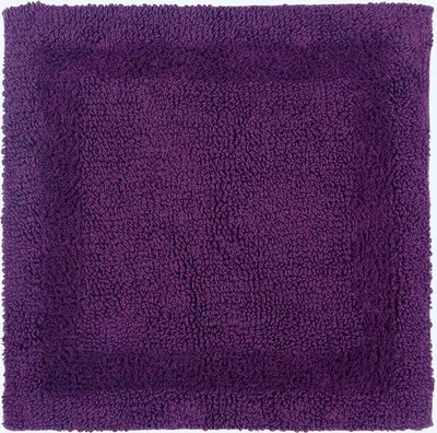 Produktbild von HOMESCAPES Duschvorleger lila 50x50 cm aus 100% Baumwolle