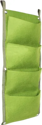 Obrázek produktu pro Multipack 3ks Vertical Grow Bag 4 textilní květináče na zeď zelená, 1 ks