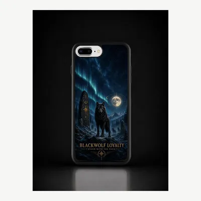 Zdjęcie produktu dla Etui na iPhone 7 / 8 Plus, pokrowiec ochronny na telefon z motywem wilka – LUNØIR ©