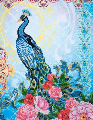 Produktbild von Exotic Peacock Diamond Dotz: 62x84 cm
