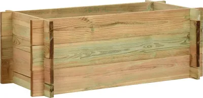 Image de Jardinière surélevée pour légumes Bois de pin imprégné 80 cm