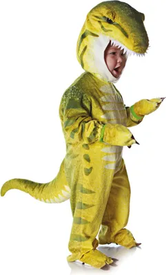 Produktbild von Grünes T-Rex Dino Faschingskostüm für Kleinkinder & Babys Größe: L
