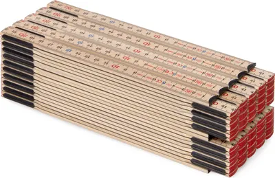 Image de 10 pièces | Métrique 2 m mètre pliant Slimboy | Bouleau verruqueux