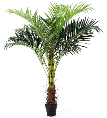 Image de Grande plante artificielle, 180 cm, palmier artificiel en pot, plante en plastique verte, palmier artificiel, plante artificielle pour l'intérieur et l'extérieur, décoration moderne, 1 pièce