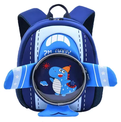 Immagine prodotto di Zaino per bambini a forma di dinosauro, dimensioni 30x22x10 cm, adatto a bambini dai 4 agli 8 anni, leggero e idrorepellente