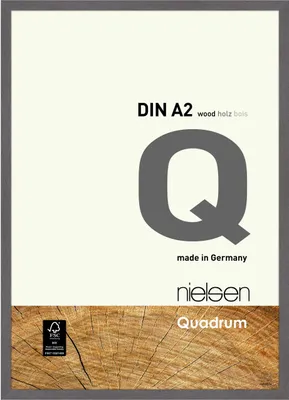 Produktbild von nielsen Holz Bilderrahmen Quadrum, 42x59,4 cm (A2), Grau