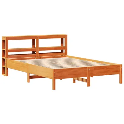 Produktbild von Massivholzbett ohne Matratze Wachsbraun 140x190 cm Kiefernholz