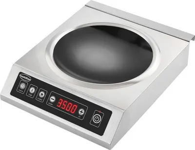 Image de Plaque de cuisson à induction Combisteel pour wok – 3,5 kW, modèle de table, pour socle rond