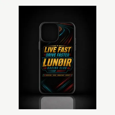 Productafbeelding van iPhone 13 Pro hoesje, telefoonhoesje, beschermhoesje, case met autosportmotief – LUNØIR ©