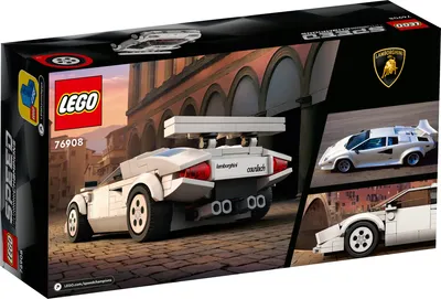 Produktbild von LEGO Speed Champions Lamborghini Countach Bausatz für Modellauto, Auto-Spielzeug mit Cockpit für 2 Figuren, Rennauto als Geschenk für Kinder, Jungen und Mädchen ab 8 Jahre, 2022 Kollektion 76908