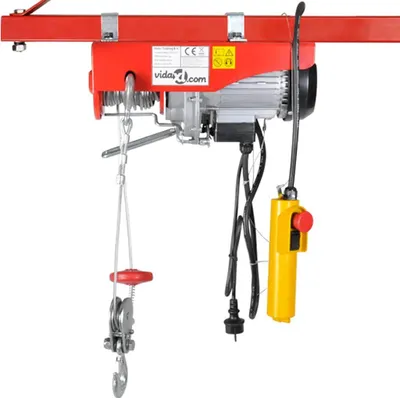 Produktbild von vidaXL Elektrischer Seilhebezug 1000 W 200/400 kg