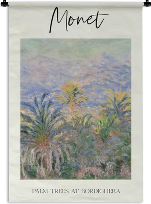 Produktbild von MuchoWow® Wandteppich Wandbehang Monet - Malerei - Alte Meister 90x135 cm Tapisserie Dekoration Wandtuch - Baumwolle - Wandskulptur