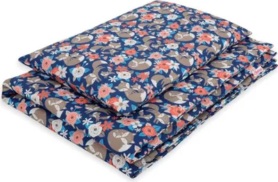Produktbild von Baby-Bettwäsche-Set – Sackbezug aus Baumwolle – hautfreundlich und weich – 2-teilig – fuchsblau