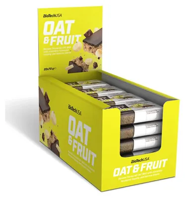 Image de Barres énergétiques - Biotech USA - Oat bar (20x70g) - Saveur Choco Banane