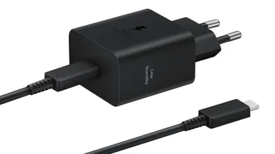 Image de Kit Chargeur USB C 45W PD GaN + Câble USB C / USB C 1.8m Noir Samsung