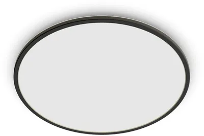 Produktbild von Philips Superslim Deckenleuchte, 15 W, Schwarz, Metall, Kunststoff, IP54, Terrasse, Garten, II, Modern
