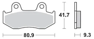 Obrázek produktu pro Brzdové destičky Moto-Master pro Yamaha 095811