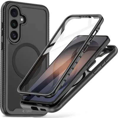 Zdjęcie produktu dla Etui do telefonu Galaxy S26 FE, Tech-Protect Defense, z funkcją MagSafe, matowe, czarne