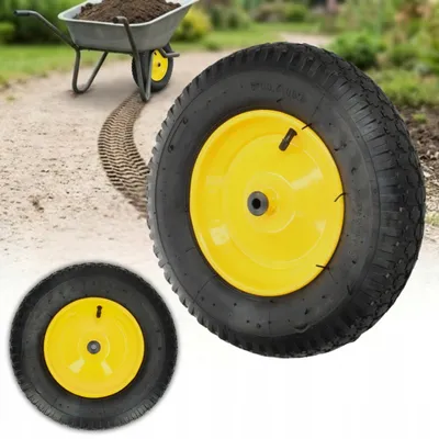 Produktbild von Rad für Radträger, Rad für Koffer, 4PR 390 mm 4.00-8 Rollenlagerachse