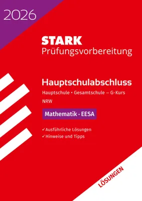 Produktbild von STARK Lösungen zu Mathematik G-Kurs - Hauptschulabschluss (EESA) 2026 NRW - Prüfungsvorbereitung
