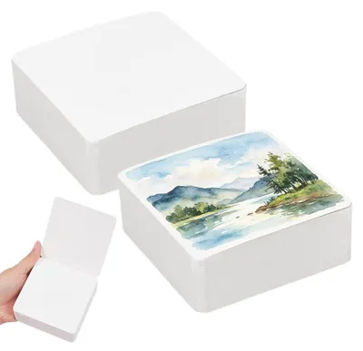 Productafbeelding van Solidchoice - Mini Aquarel Notitieboek Set van 2 voor Schetsen en Kunst