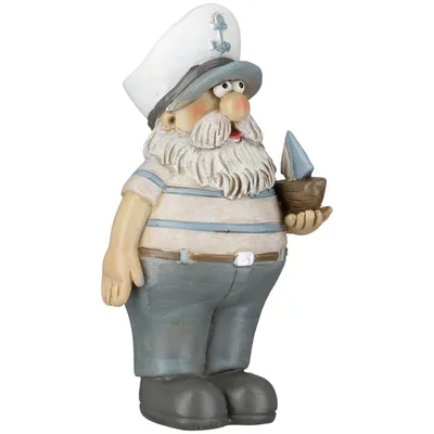 Obrázok produktu pre Gilde Figur, Matrose, Kapitän Hinnerk, Kunstharz, blau, VE 12, 2fach sortiert Höhe: 11.50 cm Breite: 5.50 cm Tiefe: 5.00cm 59449