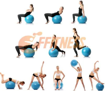 Produktbild von Core Balance Gymnastikball – Fitnessball für Übungen, Yoga und Schwangere – rutschfest und platzsicher, Durchmesser 55 cm