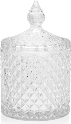 Produktbild von Dekoratives Kristallkerzenglas mit Verschluss, 300 ml