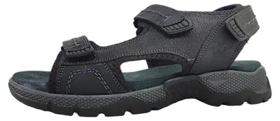 Image de Mustang : chaussures pour hommes, chaussures de loisirs, sandales, noir, style décontracté