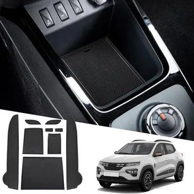 Produktbild von Auto-accessoires Anti-stof antislipmatten für Becherhalter, Türgriffe, Mittelkonsole für 9 Stück (schwarz) aus Gummi