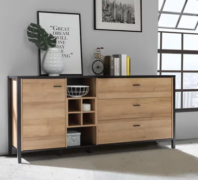 Produktbild von Sideboard Beistellschrank Anrichte Standschrank Kommode Schrank "Hialeah II"