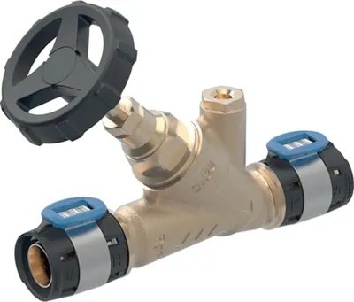 Image de Geberit GE, FlowFit, robinet d'arrêt à siège incliné, RG+, d20 mm, 1 pièce.