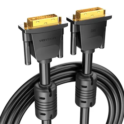 Obrázek produktu pro Vention EAABF, 1 m, DVI, DVI, Samec, Samec, Černá