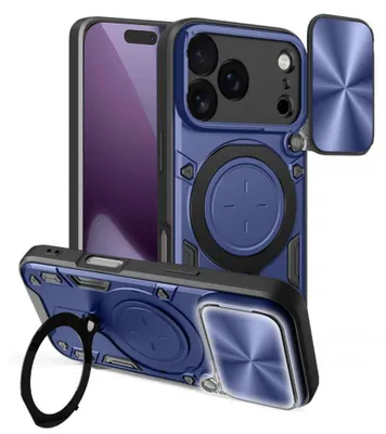 Produktbild von Techsuit – CamGuard Pro Hülle für iPhone 17 Pro – blau