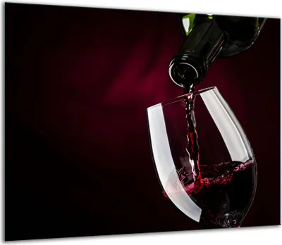 Produktbild von Herdabdeckplatten Glaskeramikkochfeld-Abdeckung Spritzschutz Glas 60x52cm Wein