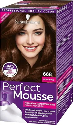 A box of Schwarzkopf Perfect Mousse hair color.