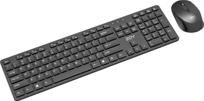 Zdjęcie produktu dla Zestaw klawiatury i myszy ZOY ZKM888, który charakteryzuje się ergonomiczną konstrukcją
