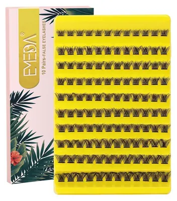Produktbild von Büschelwimpern 12mm Einzelwimpern DIY Extensions dünnes Band 120 Stück