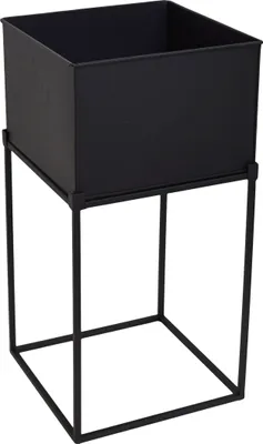 Produktbild von LOFT42 Flora Pflanzgefäß quadratisch – Metall – Schwarz