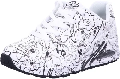 Produktbild von Skechers Damen UNO - PROCESS SKETCH UNO - PROCESS SKETCH 21212-37, 21212-38, 21212-39, 21212-40, 21212-41, 29962-37, 29962-38, 29962-39, 29962-40, 29962-41, 35336-36, 35336-37, 35336-38, 35336-39, 35336-40, 35336-41 SKE-177972 white/black 39