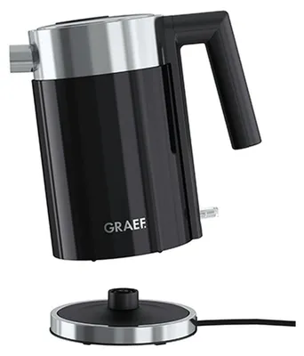 Produktbild von Graef WK 402, 1 l, 2015 W, Schwarz, Kunststoff, Edelstahl, Wasserstandsanzeige, Überhitzungsschutz