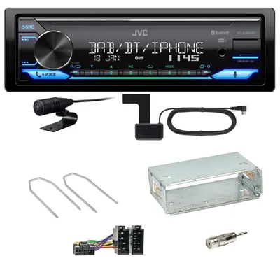 Produktbild von JVC KD-X482DBT Bluetooth Digitalradio Einbauset für Dacia Duster bis 2012