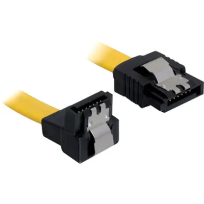 Produktbild von DeLOCK 0.1m SATA M/M, 0,1 m, Männlich/Männlich, Gelb