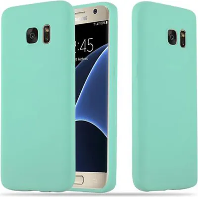 Produktbild von Cadorabo Hülle für Samsung Galaxy S7 Schutzhülle in Blau Handyhülle TPU Silikon Etui Case Cover
