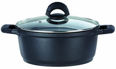 Image de Casserole avec couvercle en verre, dimensions 16 x 9,5 cm