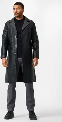 Produktbild von Herren Ledermantel Ricano PAOLO – Schwarz / 4XL