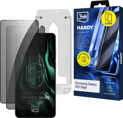 Image de 2 x Verre de protection trempé 3mk Privzone 9H pour Samsung Galaxy S25 Edge