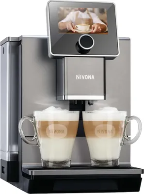Produktbild von Nivona NICR 970, Espressomaschine, 2,2 l, Kaffeebohnen, Eingebautes Mahlwerk, Schwarz, Grau